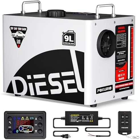 9L Large Diesel Heater, 8KW 240V/110V/12V/24V All in One Diesel A...