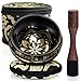 Campana Tibetana - Facili da suonare, sono provviste di un percussore e di un cuscino - Producono suono adatto per la guarigione, la meditazione e il relax ~ Rituale della gratitudine ~ Campana nera