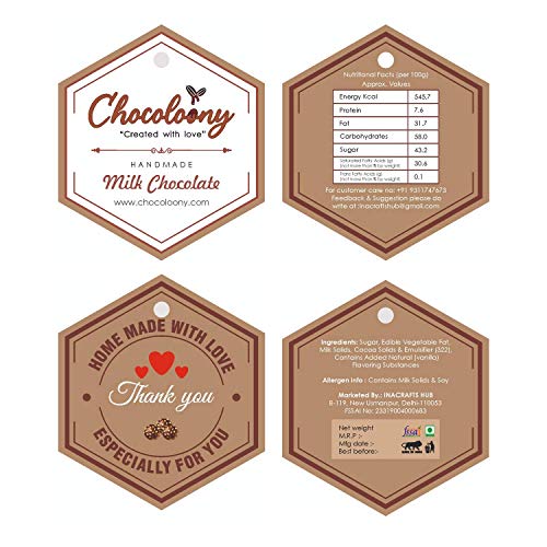 Image of Chocoloony Chocolate Gift Pack with 30pcs Milk Chocolate (180gm) for Gift Sister, Wife and Girlfriend