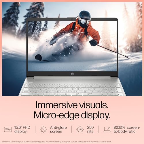 Image of HP 15s, Intel Core i5 12th Gen-1235U Laptop (8GB RAM, 512GB SSD) Anti-Glare, 15.6 inch /39.6cm, FHD, Win 11, Office 2021, Silver, 1.69Kg, Intel UHD Graphics, Backlit Keyboard, HD Camera, fy5008TU