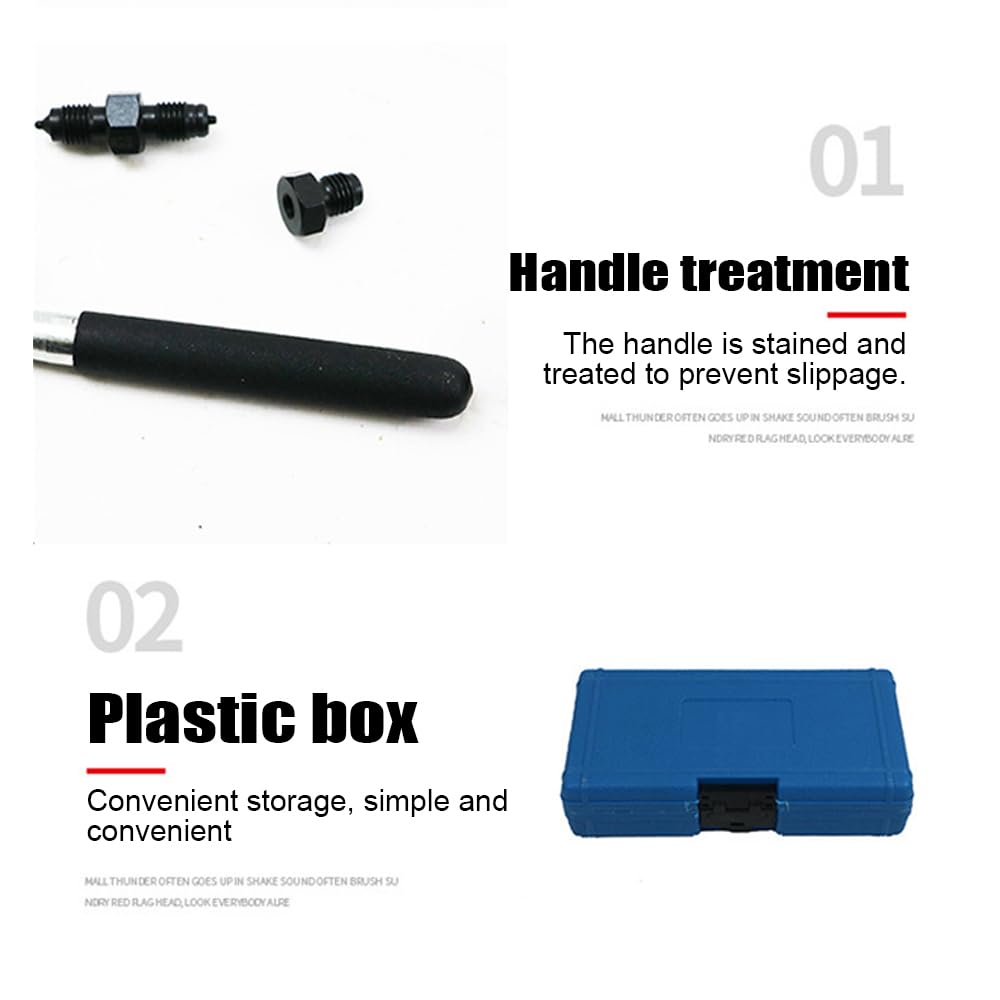 ACAGALA Professional Brake Line Double Flaring Tool Kit with Storage Box for 3/16'' 4.75mm Pipe Detachable One Hand Operation Widely Applicable for Car and Trucks