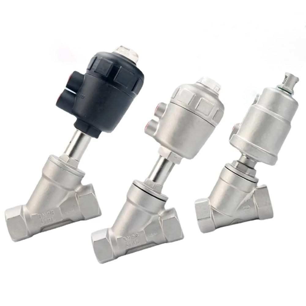 Vanne pneumatique à siège incliné anti-corrosion PTFE pour réseau CVC