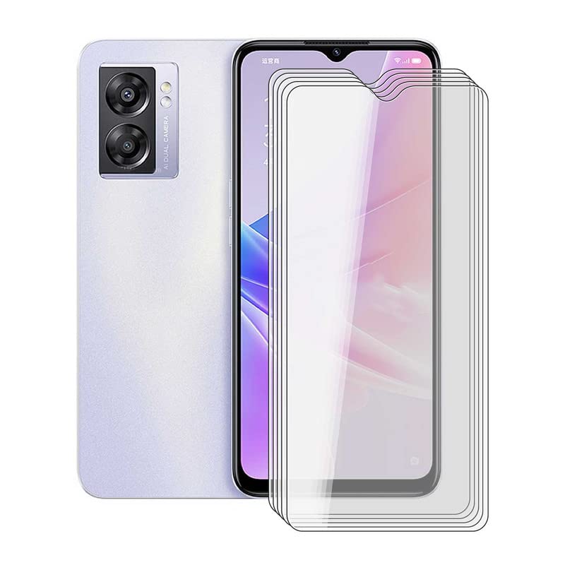 HGJTF Pellicola in Vetro temperato per Oppo A57 5G, 5 Pack 9H Durezza Proteggi Schermo in Vetro temperato, Anti Graffo Pellicola Protettiva per Oppo A57 5G (6.56