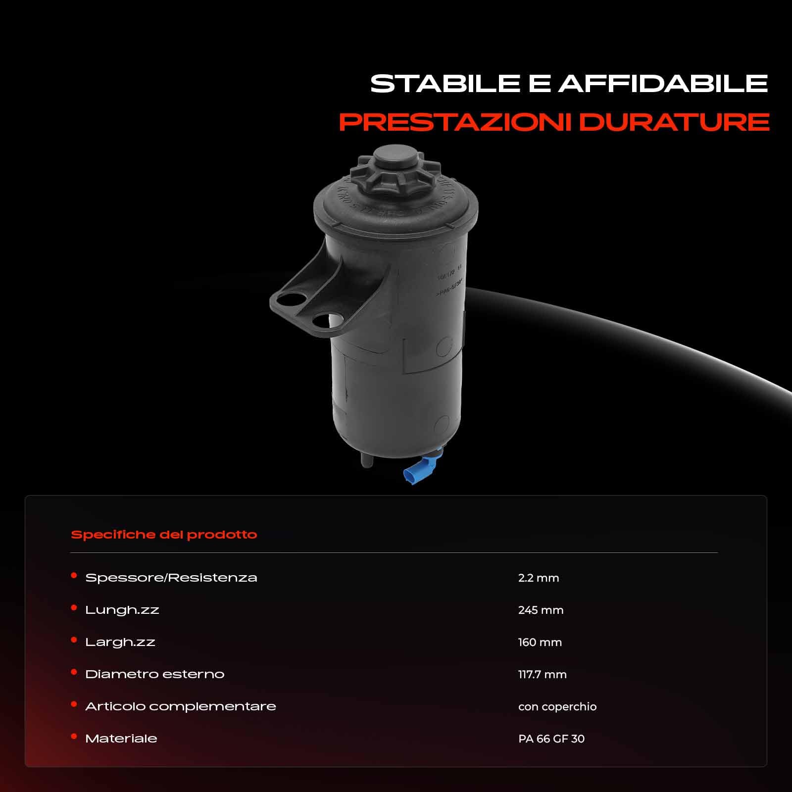 Frankberg Serbatoio dell'olio idraulico per servosterzo 32416782286 | Compatibile con: X5 F15 F85, X6 E71 E72, X6 F16 F86, X5 E70