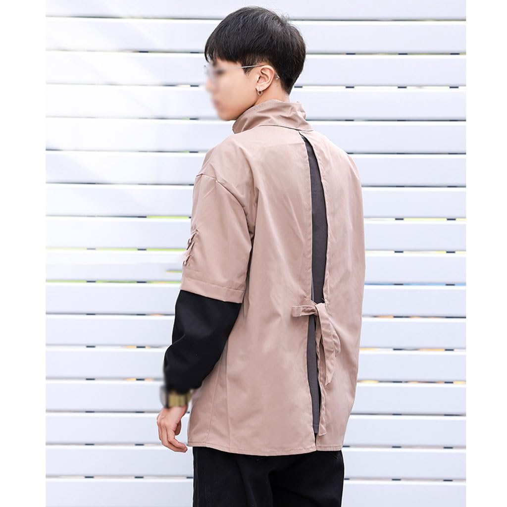 Delantal de camarero Delantal con mangas for otoño e invierno, cocina casera, vestidor inverso, camarero de restaurante, monos for adultos, delantal de manga larga, ropa de trabajo Delantales Delantal