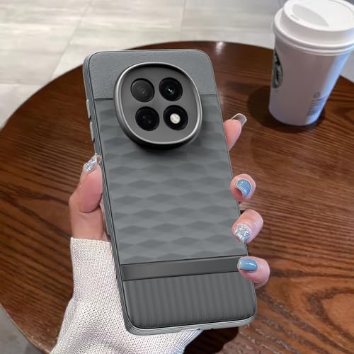 Image of Pikkme Back Cover for Oppo F29 5G Camera Protection 3D Hexa Cube Design Silicone Protective Bumper Case (Grey)