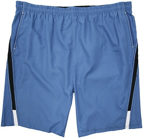 Falcon Bay Big Men's Swim Trunks with Two-Tone Side Panels2