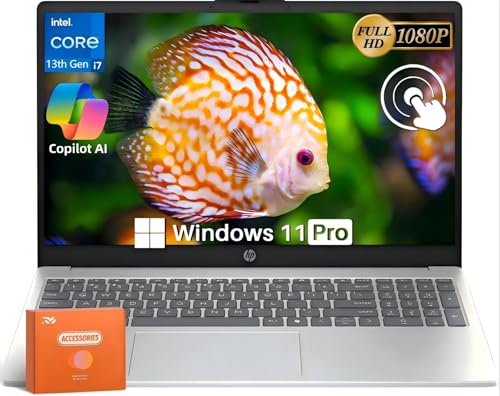 Image of HP 2025 15.6 inch Touchscreen Laptop, Intel 13th Core i7-1355U Up to 5.0GHz, 32 GB Ran, 1 TB SSD, FHD Anti-Glare Display, Intel Iris Xe GPU, Wi-Fi 6, BT 5.3, Fast Charge, Windows 11 Pro, Accessory Kit