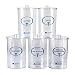 MABIS Plastic Apothecary Jars, Sundry Jars, Clear, Set of 5