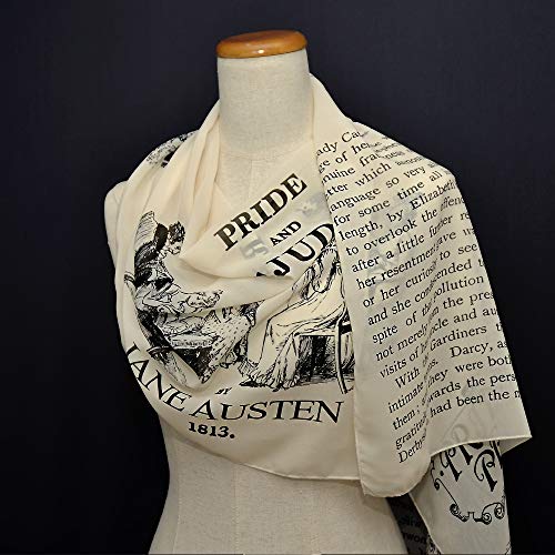 Universal Zone Pride And Prejudice Chiffon Scarf, Summer Scarf, Light Scarf, Spring Scarf #TOP3