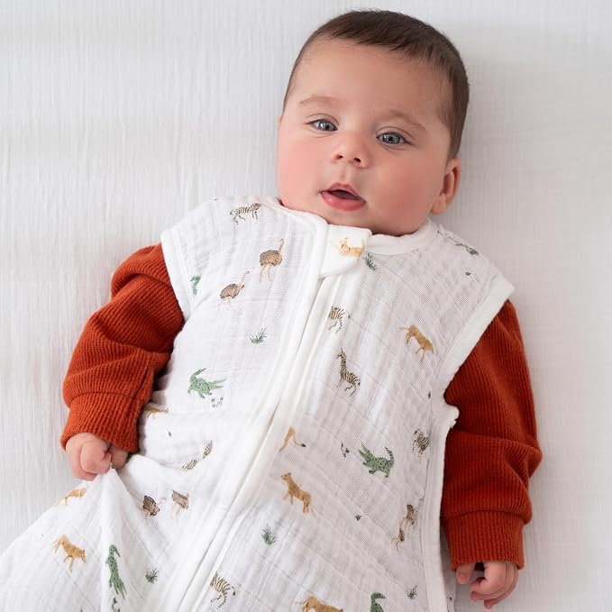 Image of aden + anais Baby Sleeping Bag, Wearable Swaddle Blanket for Girls & Boys, Newborn Sleep Sack, Breathable & Lightweight