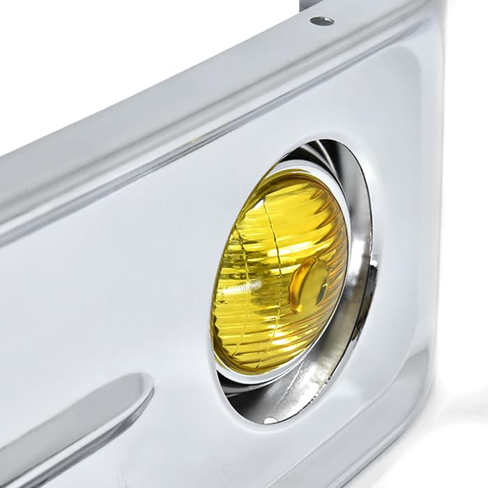 Amazon | 汎用 バス バンパー レトロ オバQ メッキ バンパー 4トン
