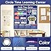 Ottkids Circle Time Learning Center Classroom Pocket Chart, Circle Time Calendar Preschool Include 224 Cards, Educational Pocket Chart Material, Learning Calendar Weather Letter Counting Color Shape