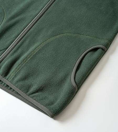 Image of Toddler Boys Girls Fleece Jacket Lightweight Fall Spring 2-12 Years | Soft Anti-Pilling Fleece, Easy Zip-Up, Hand-Warm Pockets, Windproof Stand Collar, Wear Alone or as Layer, Ideal for School