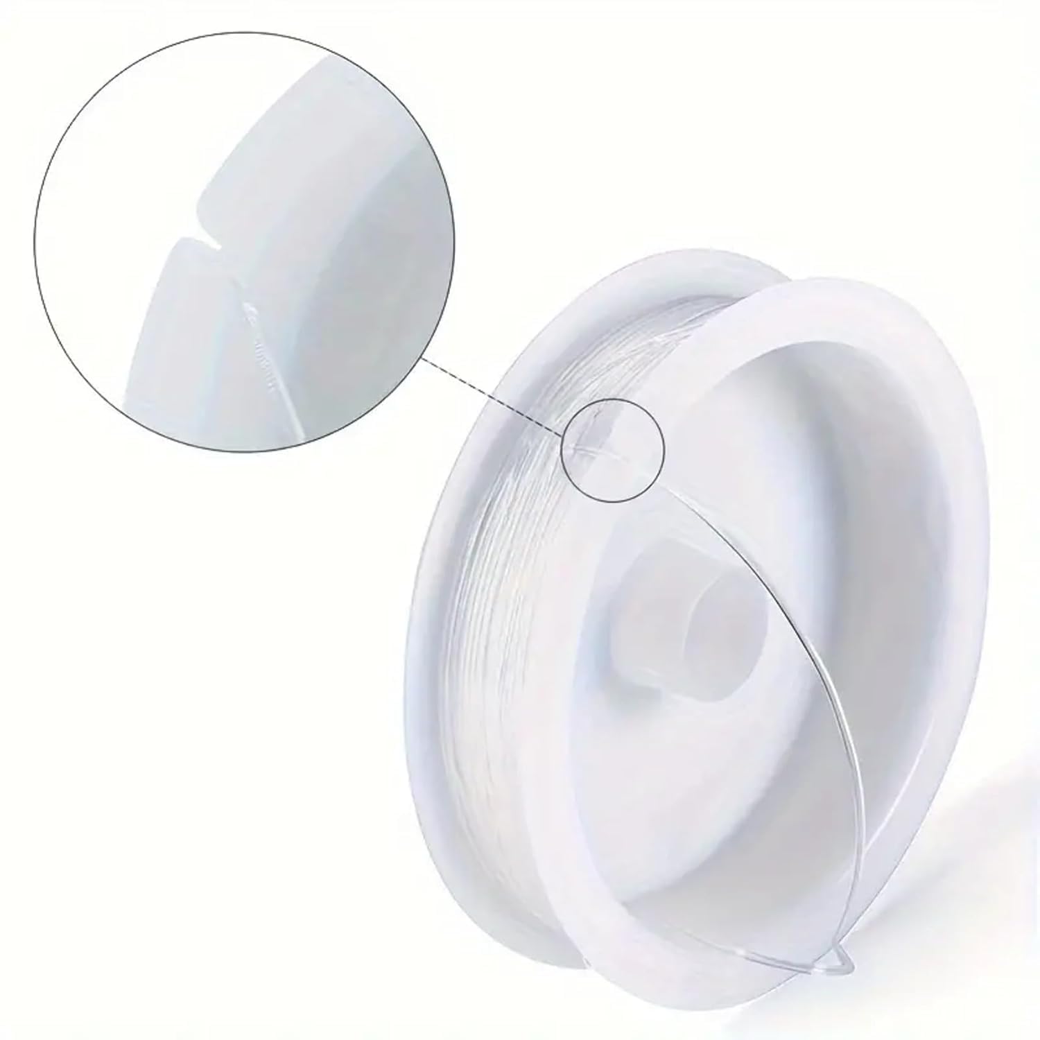 10M Clear Stretchy Elastic Cord - 1.0mm Round Beading Thread for Bracelets, Necklaces, DIY Jewelry Making, Strong & Durable Spool for Crafting, Flexible String for Beads & Handmade Accessories 2