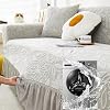 Stretch Sofa Cover 1 Piece Couch Covers for 1 2 3 4 Cushion Couch Non Slip Universal Sofa Slipcover Washable Soft Jacquard Furniture Protector Loveseat Slipcover,Blue,XLarge