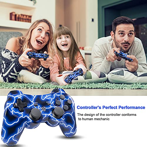 Yu33 2 Pack Wireless Controller Works With Ps3 Controller, Control Works With Playstation 3 Controller Wireless, Remote/Joystick/Mando/Controles De Pa3 With Charging Cable And Battery, 2022, New #TOP5