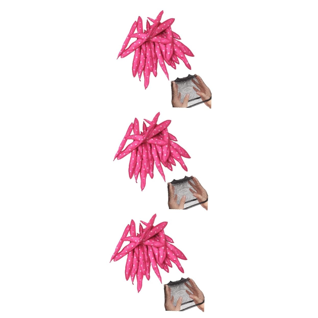 MAGICLULU 60piezas Rollers Para Pelo Cabello Herramienta De Estilizado Para y Mujeres Rosa