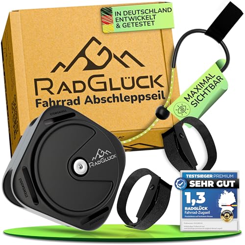 RadGlück® Fahrrad Abschleppseil Kinder mit 2,40m Länge & bis...