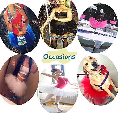 Cahcyelilk Women's Sweet Cute Pink Tutu Mini Puffy Halloween Girls Birthday Photography Pig Costume Table Decoration Ballerina Ballet Light Pink Plus Size #TOP3