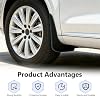 2 Piezas Guardabarros Protectores, Escudo Protector a Prueba de Salpicaduras y Resistente a Rayones, Accesorios de Goma Resistente a Impactos, Universal para la mayoría de SUVs (Negro #M) 6