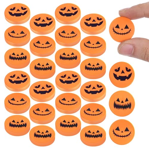 Angoily 100個入りミニ南瓜消し ハロウィンかわいい文具 パーティー景品 教