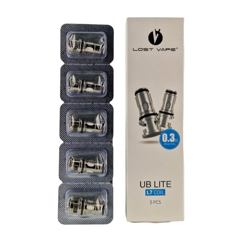 YouVape Pack 5 Résistances UB Lite - 0.30 Ω - E-Cigarette Sans Nicotine et sans Tabac - Meshed Coil pour un Arôme et une Production de Vapeur Améliorés