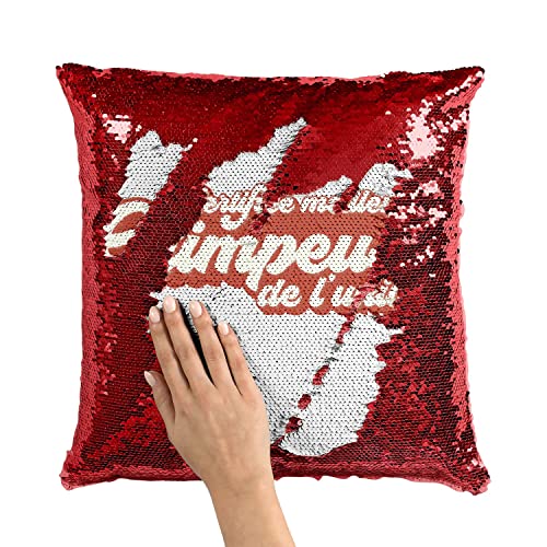 Coussin escalade sequin rouge pour passionné de grimpe - 3