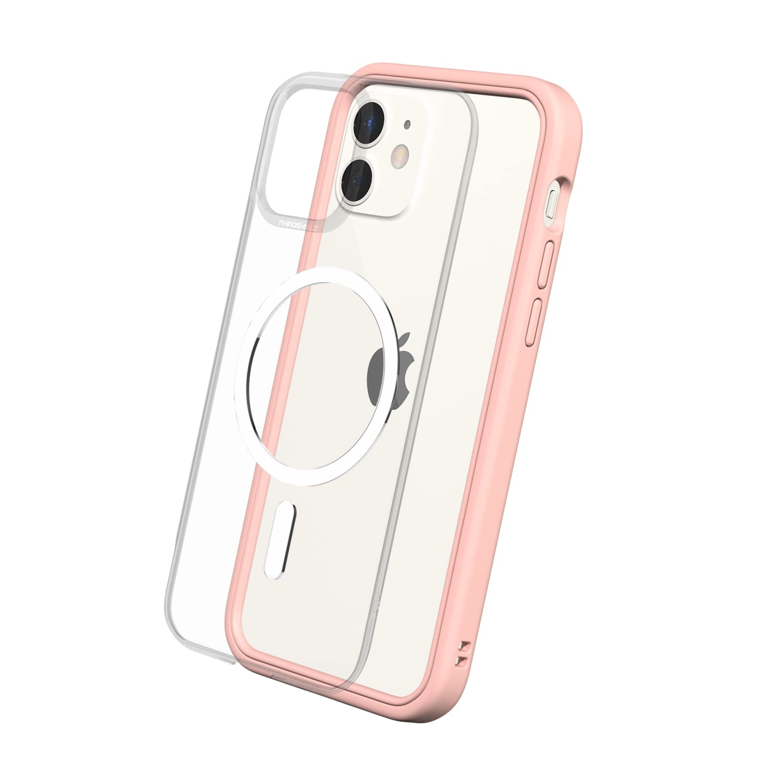 Coque iPhone 12 Mini RhinoShield Mod NX MagSafe Rose Poudré