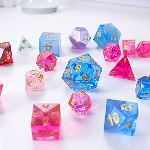 Szecl 7 Shapes Dice Molds For Resin Casting Standard Game Dice Fillet Square Triangle Dice Mold Digital Dice Games For Families Handmade Craft Tool #TOP3