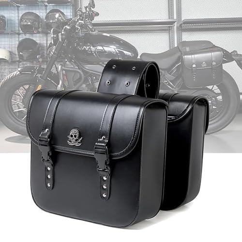 UYTKTN 1 Paio Borse Laterali Moto per Honda Shadow 750 2015-2024, Impermeabile Borsa da Viaggio Borse da Sella e in Pelle, Borsa Portaoggetti per Moto Kit di Strumenti