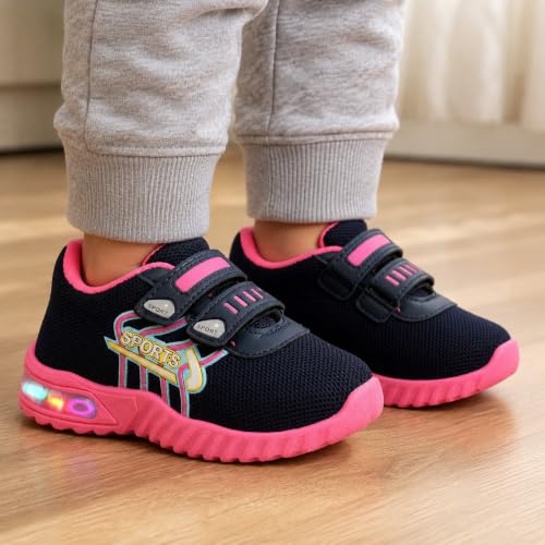 Image of Hunter-4 Multicolor LED Light Slipon Casual,Walking & Running Unisex Shoes for Boys & Girls Suitable on Every Outfit (2 Years-5 Years)(Pack of 1 Pair)