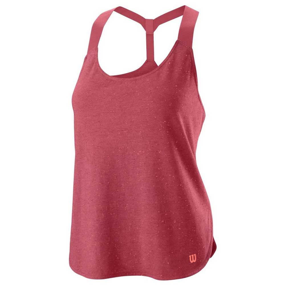 Wilson Competition Flecked Tank-Top Damen-Berry Rosa Oberbekleidung Donna