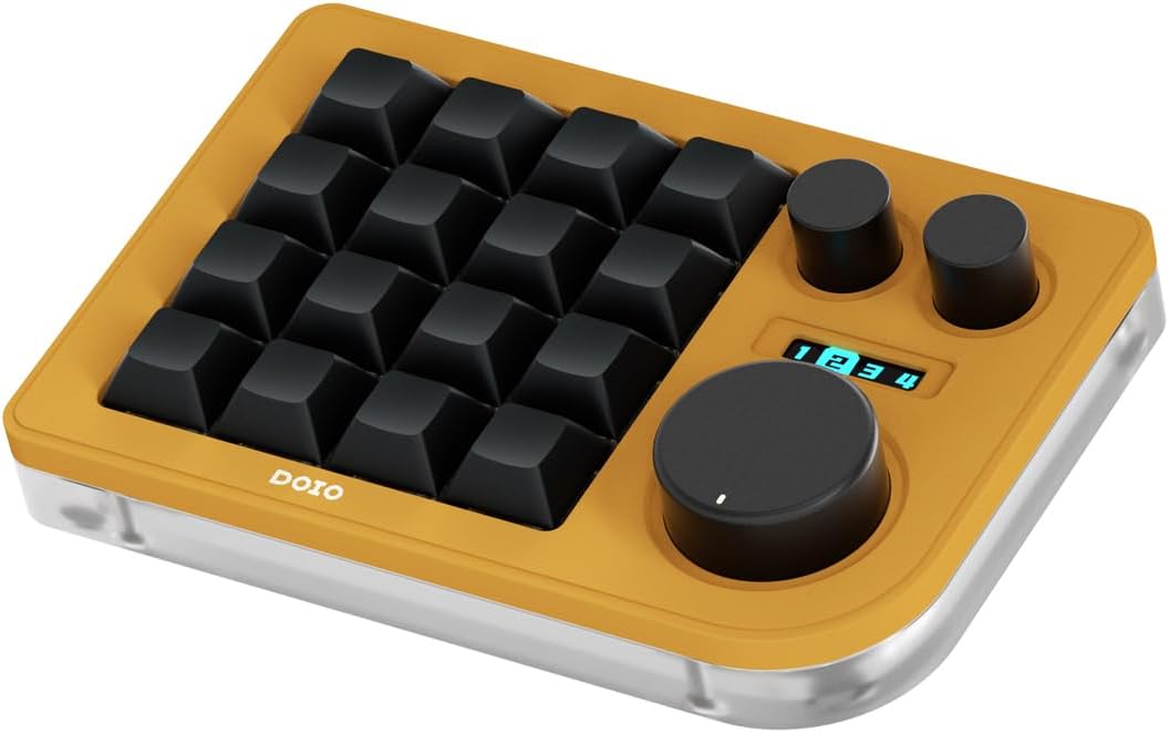 KEEBMONKEY Megalodon Triple Knob Macro Pad Programmable Designer Mini ...