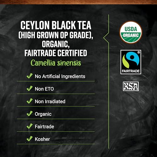 Image of Frontier Co-op Organic Ceylon Black Tea, 1-Pound Bulk, High-Grown Orange Pekoe, Medium-Strong Tea Body, Kosher, Fair Trade