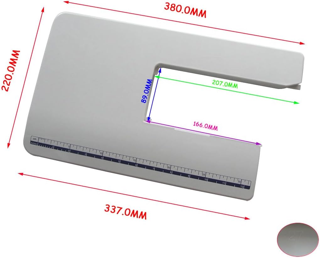 Brand 1PCS #2700ET Extension Table Compatible with Brother GS2700, GS2750, GS2786, GS3700, GS3750, 27PK/2799, XM2701, XM3701, XL2800, BM2800, H537ST, LX3850, XR37T