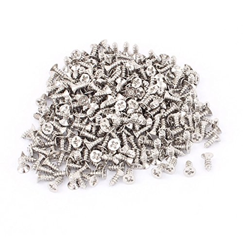 Tornillos Autorroscantes M3 x 7mm Phillips Acero Inoxidable 300pz miniatura 1