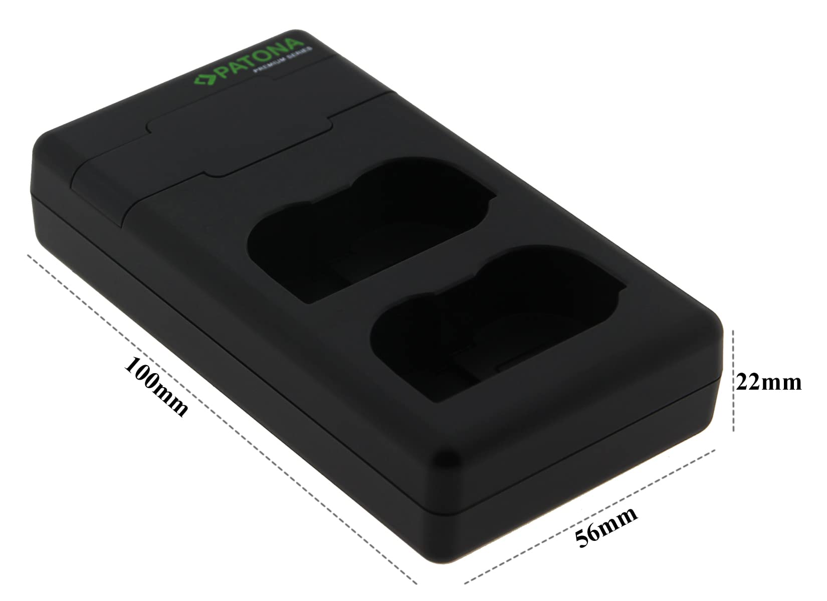 PATONA Premium Dual Ladegerät 1500mA LCD USB-C – für Nikon EN-EL15 EN-EL15b EN-EL15c – QC 3.0 / PD 3.0 Schnellladung ab 20W-Netzteil – für Z5 Z6 Z7 Z8, D7000-D7500, D600-D850 – inkl. Tasche und Kabel