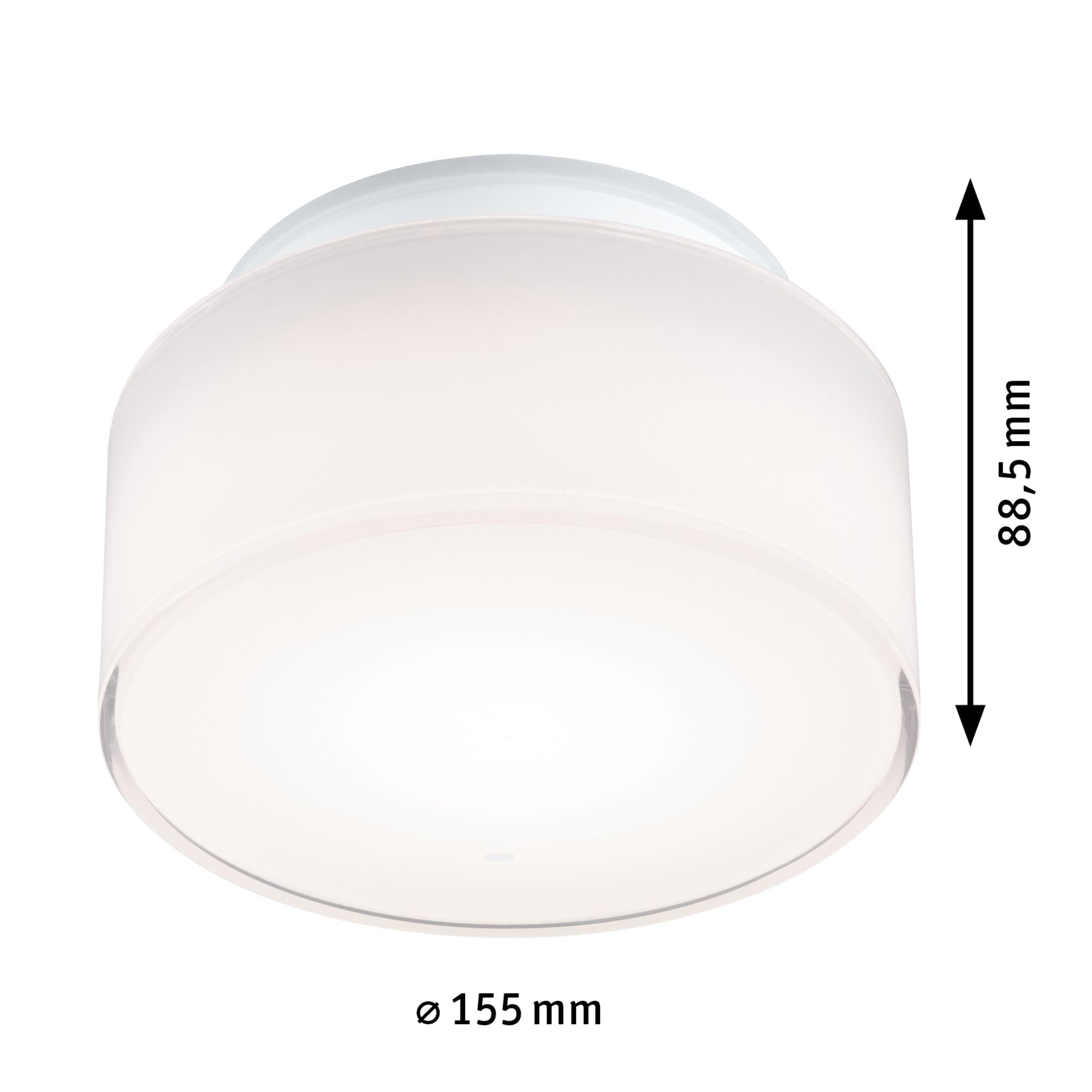 Paulmann 71081 LED Deckenleuchte Maro IP44 3000K 430lm 230V 6,8W Weiß Badleuchte