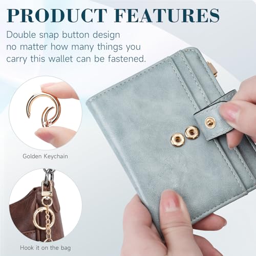 APHISON Small Wallet Women Rfid Blocking leather Slim Bifold Ladies Wallets with Credit Card Holder Zipper Coin Pocket4