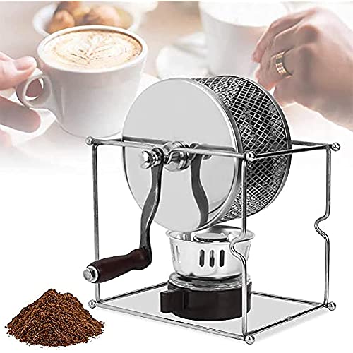 Tostatrice Per Caffè In Ceramica Per Fornello A Gas, Con Manico In Pelle, Capacità 80-150g - Per Torrefazione Casalinga Fai-da-te