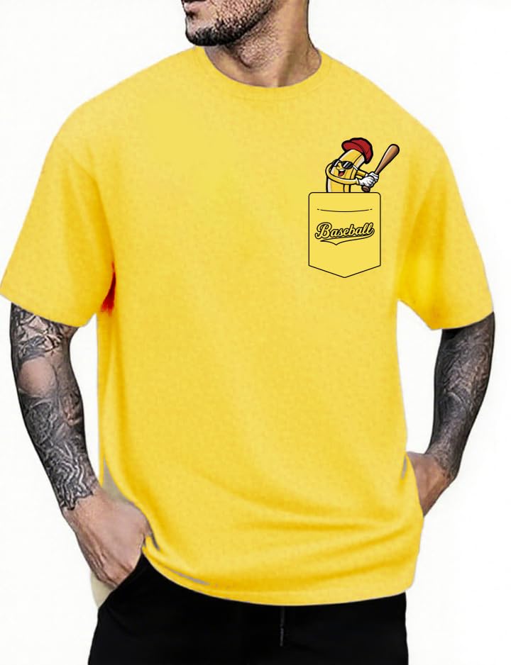 Baseball Shirt Men Baseball Player T-Shirt Vintage Ballgame Graphic Tshirt Game Day Fan Tee Short Sleeve Top
