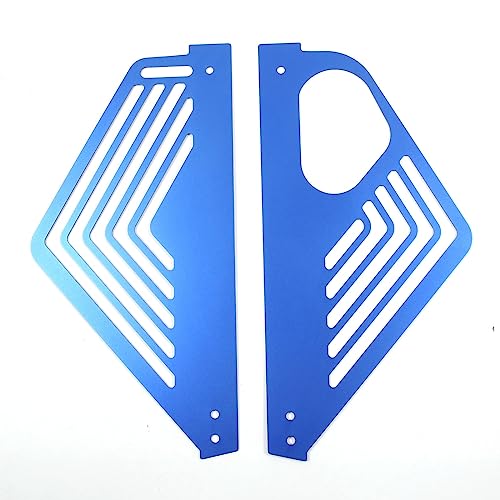 Image of TOYCIDFG Car Front Engine Bay Panel Cover Left Right Splash Shield Oxidation Case Guard Compatible with C8 Corvette 2020-2024 Auto Aluminium Interior Body Part Accessories (Blue)