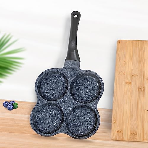 Buecmue Rustless Egg Frying Pan | 4-Cup Nonstick Easy Clean Egg Cooker Omelet Pan For Breakfast Swedish Pancake, Plett, Crepe Pan Gas Stove and Other Stoves Cookware by Buecmue - Used condition - Image 5