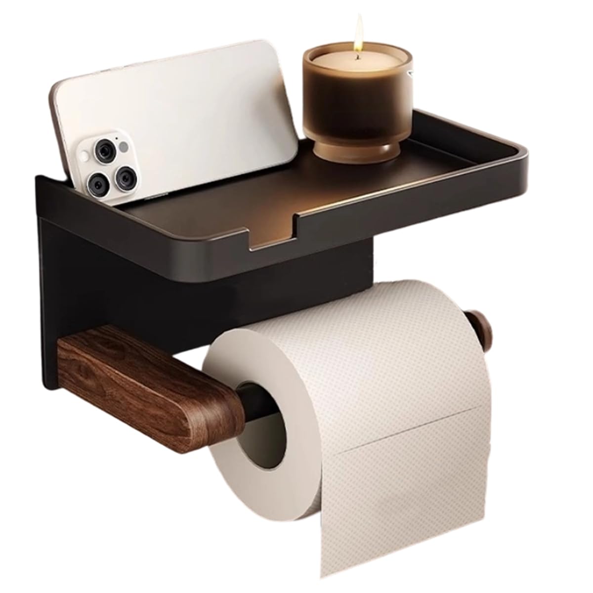 IJSDNVJNDX Modern Wall-Mounted Napkin Face Towel Tissue Boxes Cotton Pads Retro Style Wood Kitchen Storage A