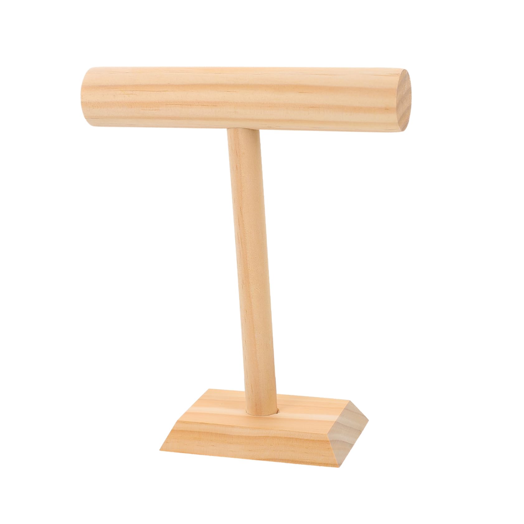 Beavorty Tabletop Wooden Jewelry Display Stand Elegant Necklace Holder Bracelet Rack Wrist Watch Stand for Home Retail Trade Show Use Practical Solid Jewelry