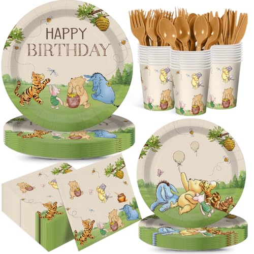 Classic Winnie Bear Birthday Decorations