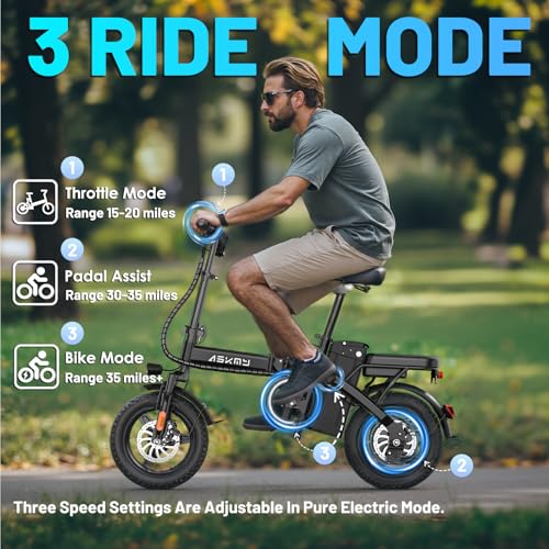 Foldable Electric Bike for Adults and Teens, 700W Peak Motor