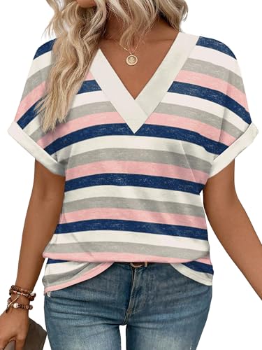 WIHOLL Spring Break Essential for Women Shirts Dressy Casual Summer V...
