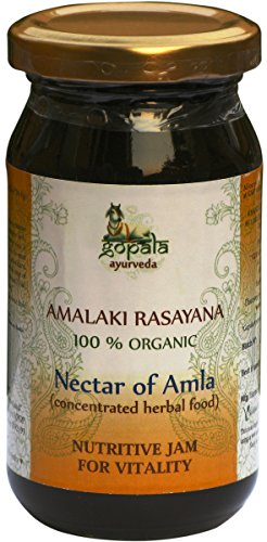 Amalaki Rasayana BIO, marmellata ayurveda per il anti-invecchiamento, Certificato LACON GmbH in Europa, supplemento naturale al 100% organico, vaso 250 gr